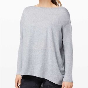 lululemon athletica | 16 | Light Gray Long Sleeve Top